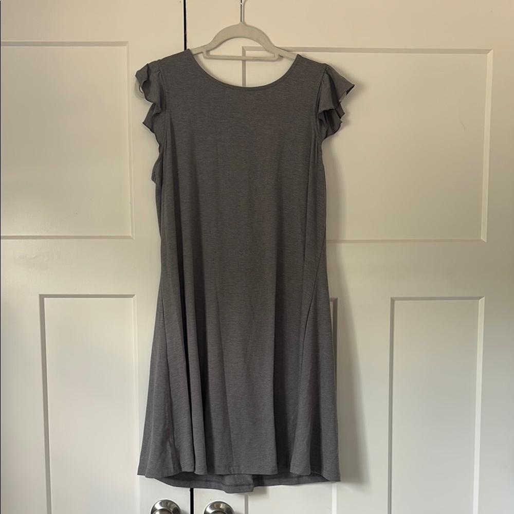 Old Navy Gray A-Line Mini Dress
